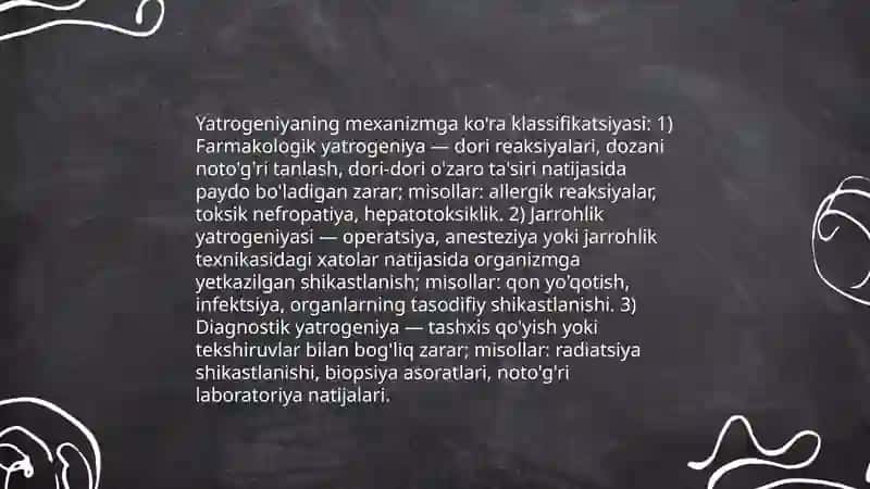 Yatrogeniya va uning turlari 4