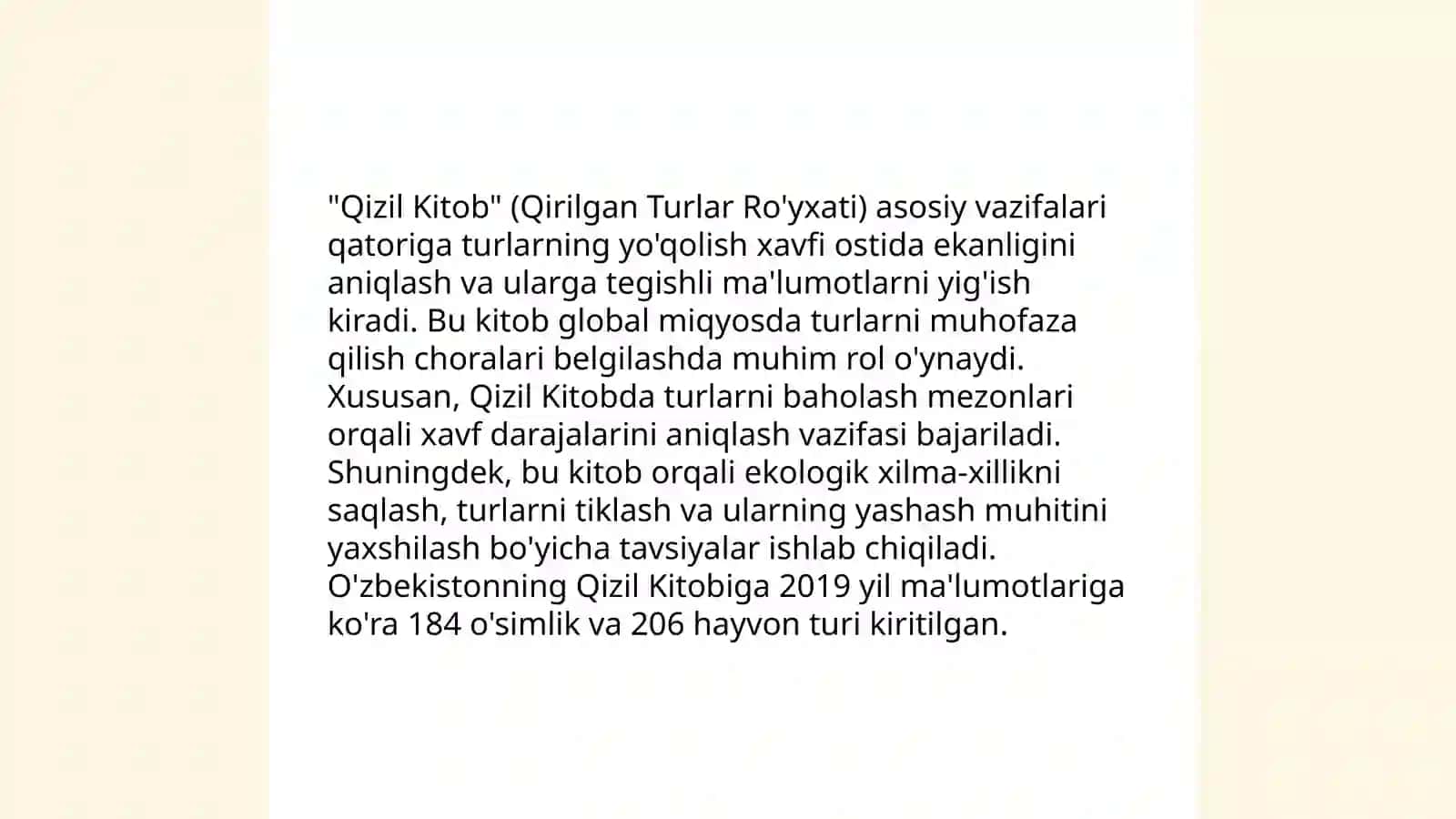 Qizil kitob va uning ahamiyati 4