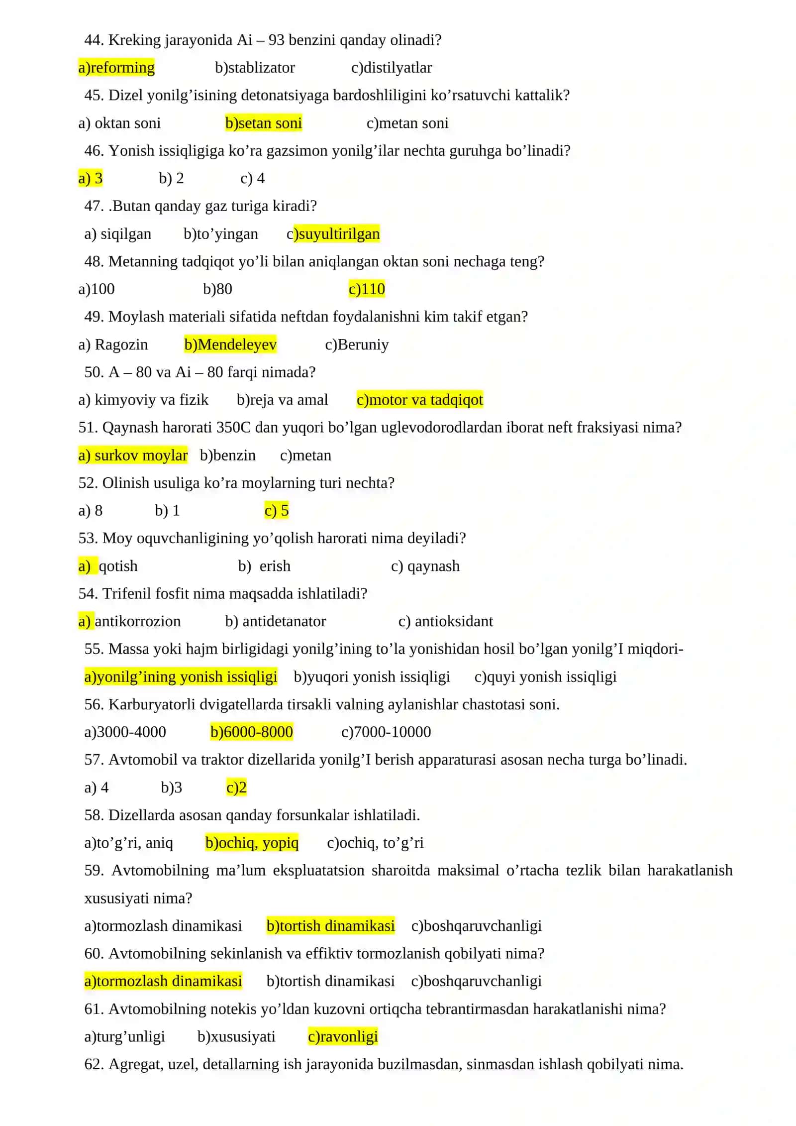 Yakuniy davlat test 4