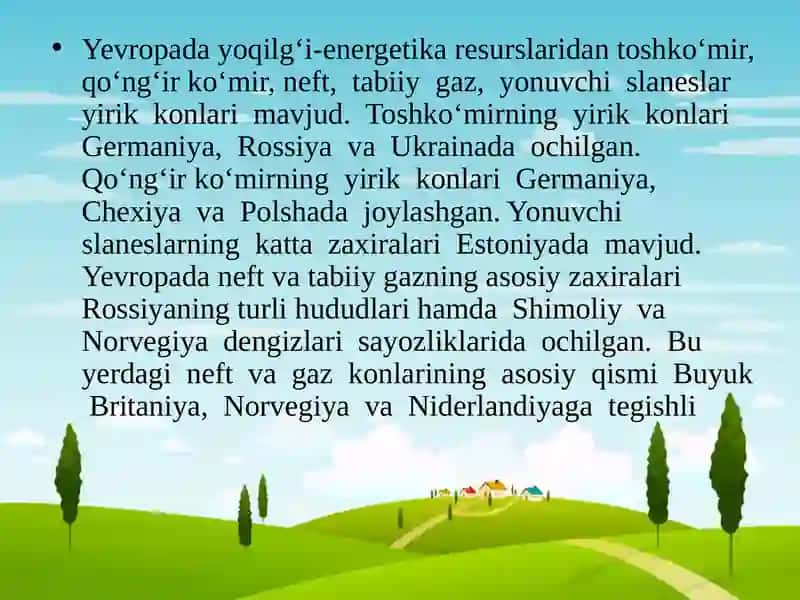 Yevropaning tabiiy sharoitlari 4