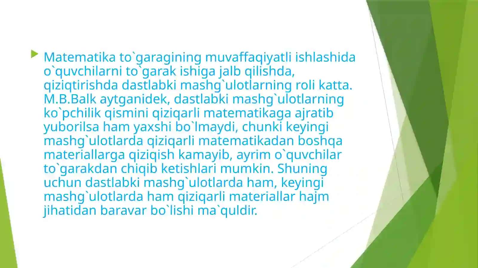 Matematika O'qitish Metodikasi 4