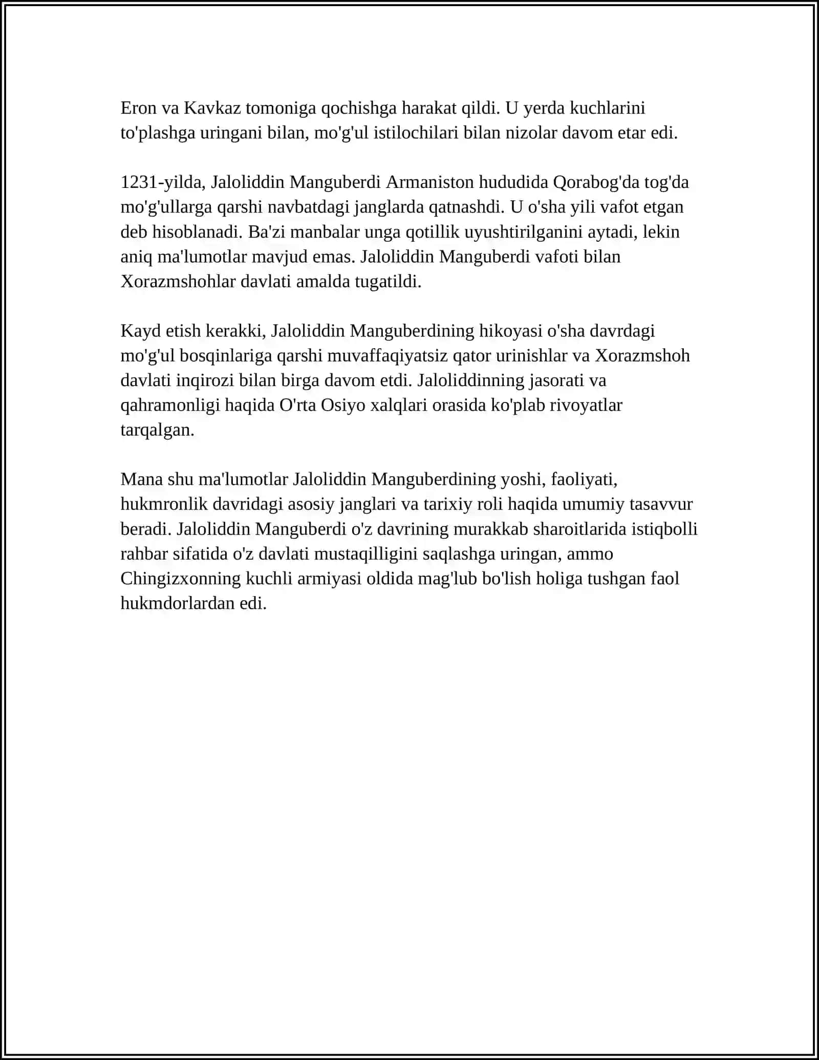 JALOLIDDIN MANGUBERDI VATAN HIMOYACHISI 4