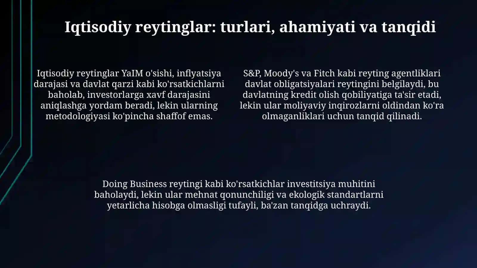 Asosiy Xalqaro Reytinglar: Tarix, Tashkilotlar va Metodologiya 4
