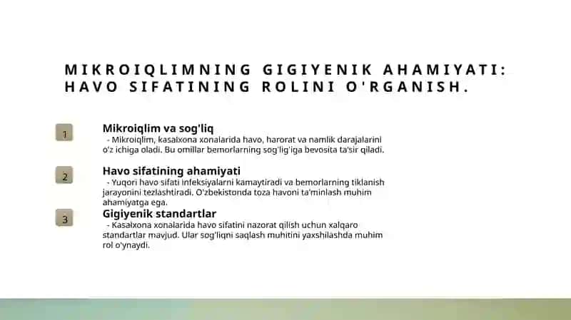 Kasalxona mikroiqlimi 4