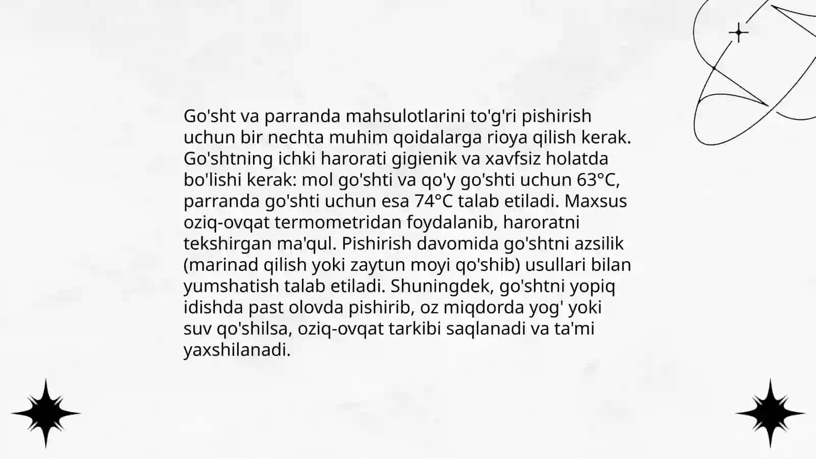 Oziq-ovqat infeksiyalarini oldini olish choralari 4