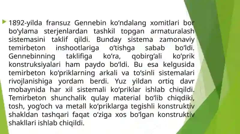 Temirbetonkо‘priklar haqida umumiy ma’lumotlar 4