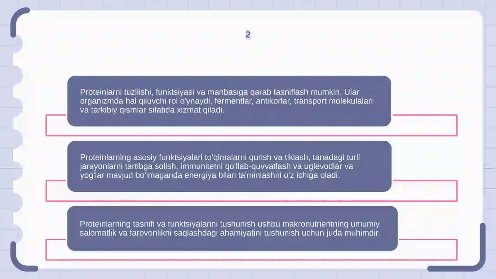 Oqsillar klassifikatsiyasi va vazifalari 4