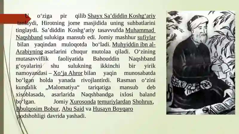 Abdurahmon Jomiy Hayoti va Ijodi 4