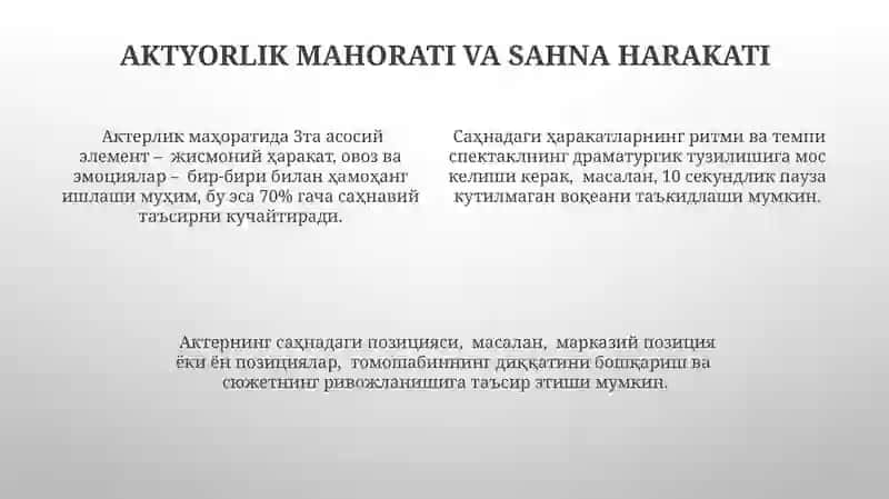 Teatr - sahnalashtirsh faoliyati tamoyillari 4