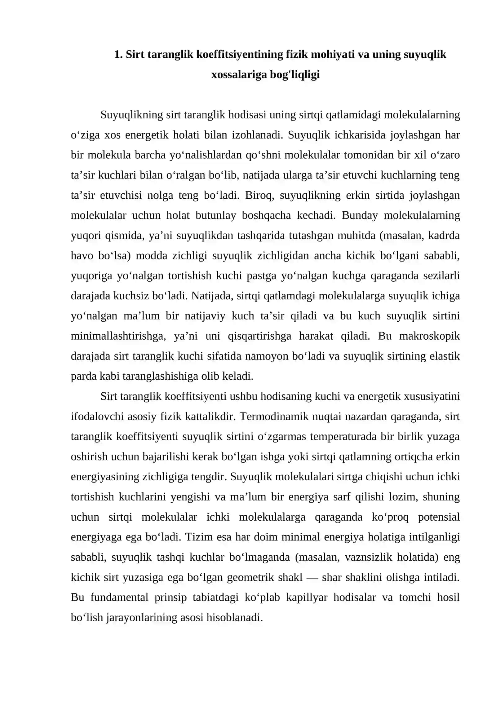 Suyuqlikning sirt tarangligini tomchi uzulish usuli orqali aniqlash 4