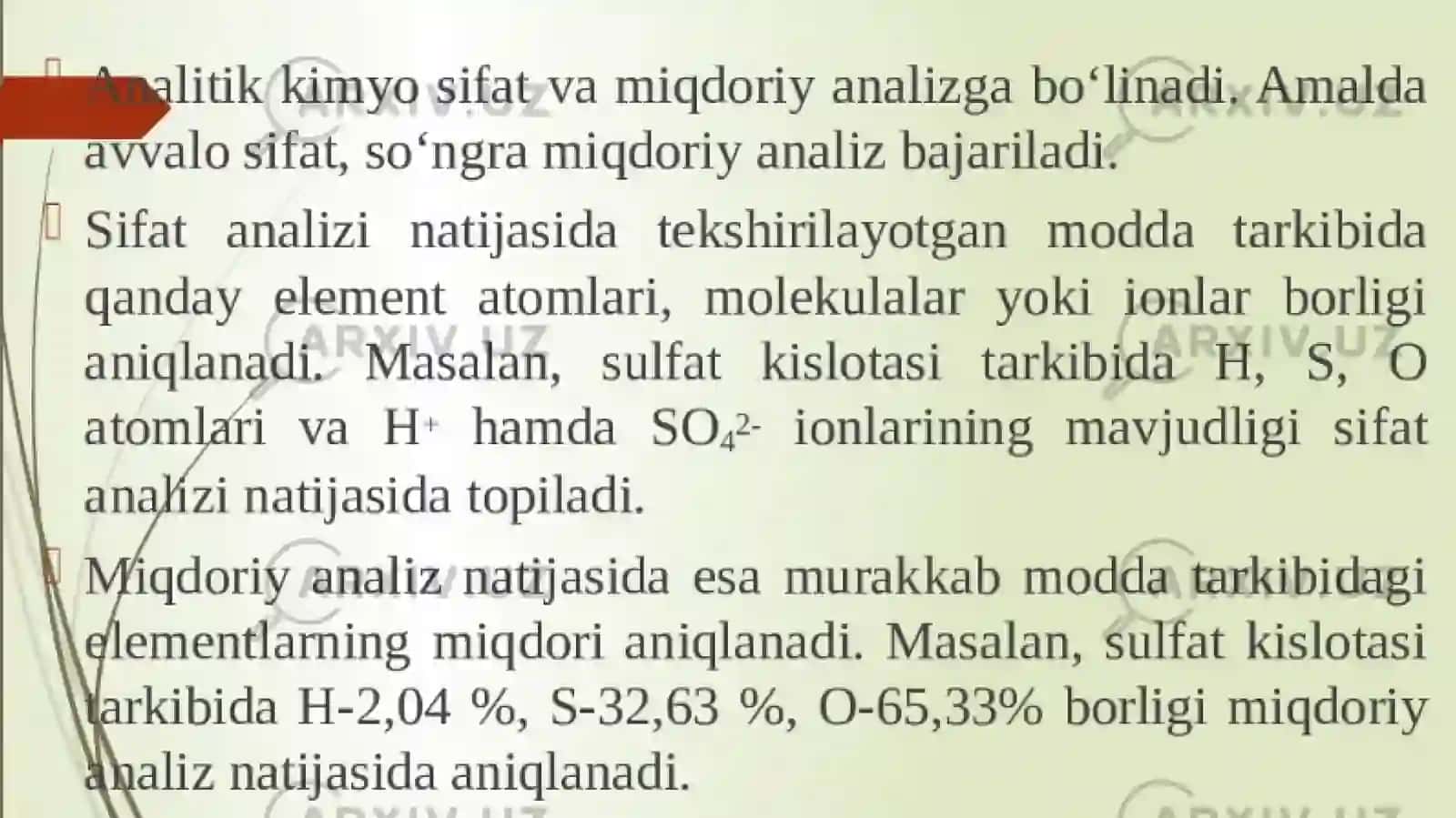 Analitik kimyoning fan va sanoatdagi roli 4