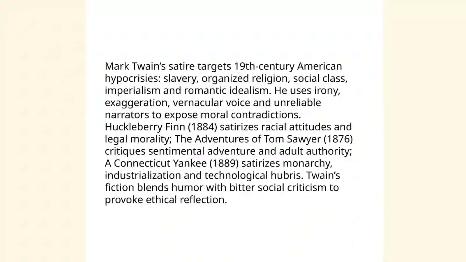 Mark Twain and his novels 4