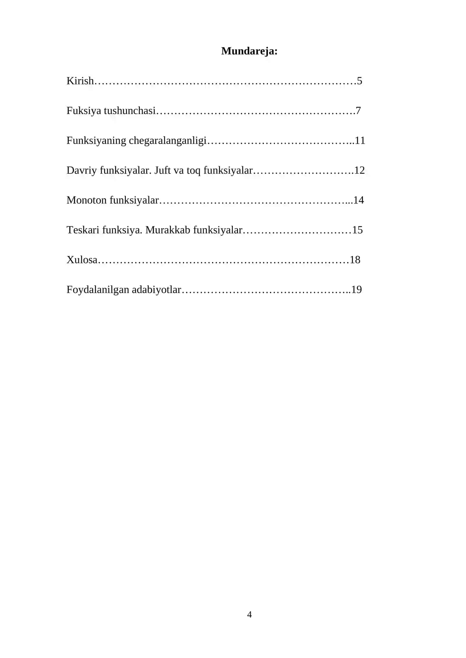 Matematika va informatika kurs ishi 4