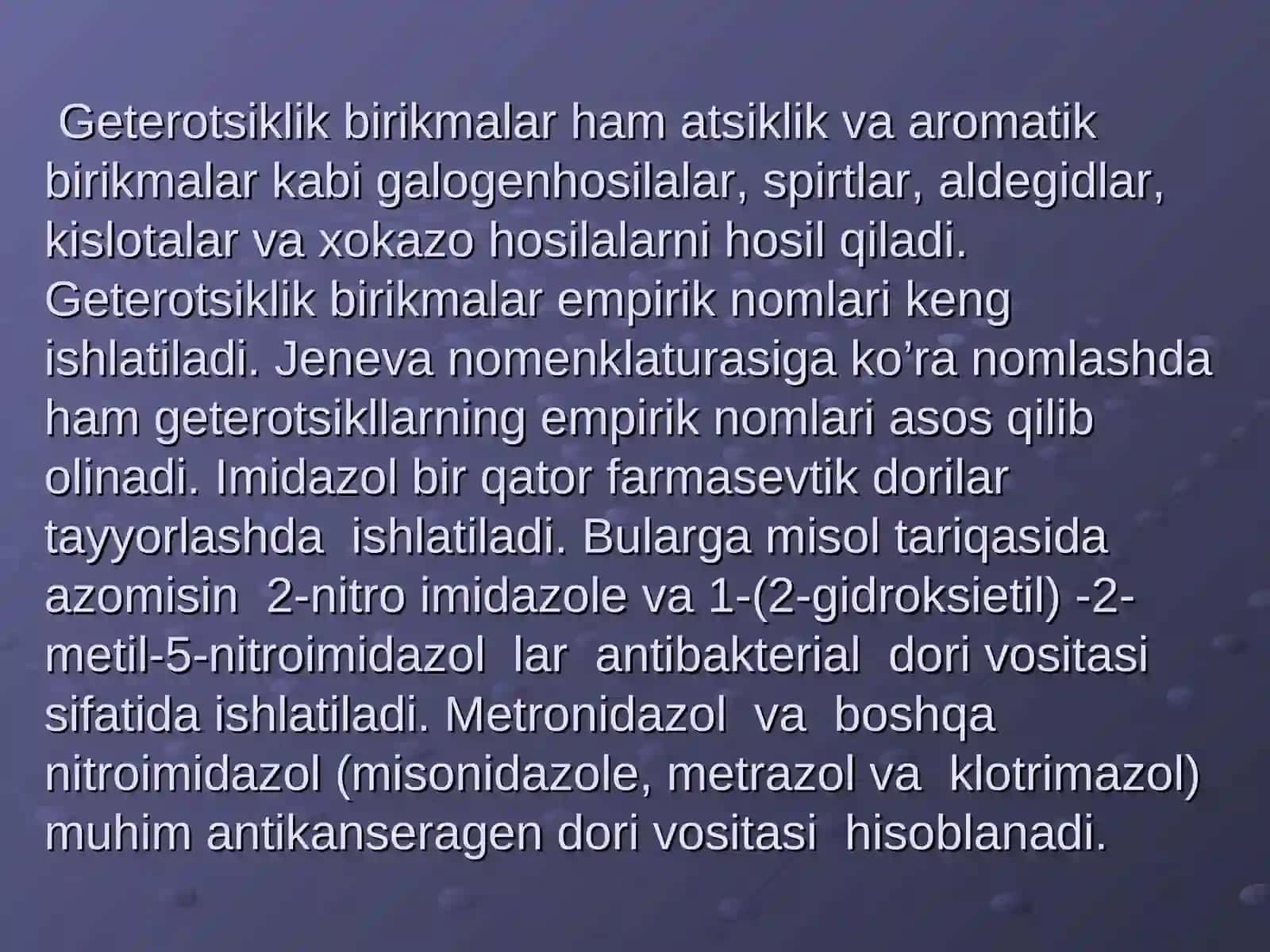 Imidazol va uning hosilalari 4