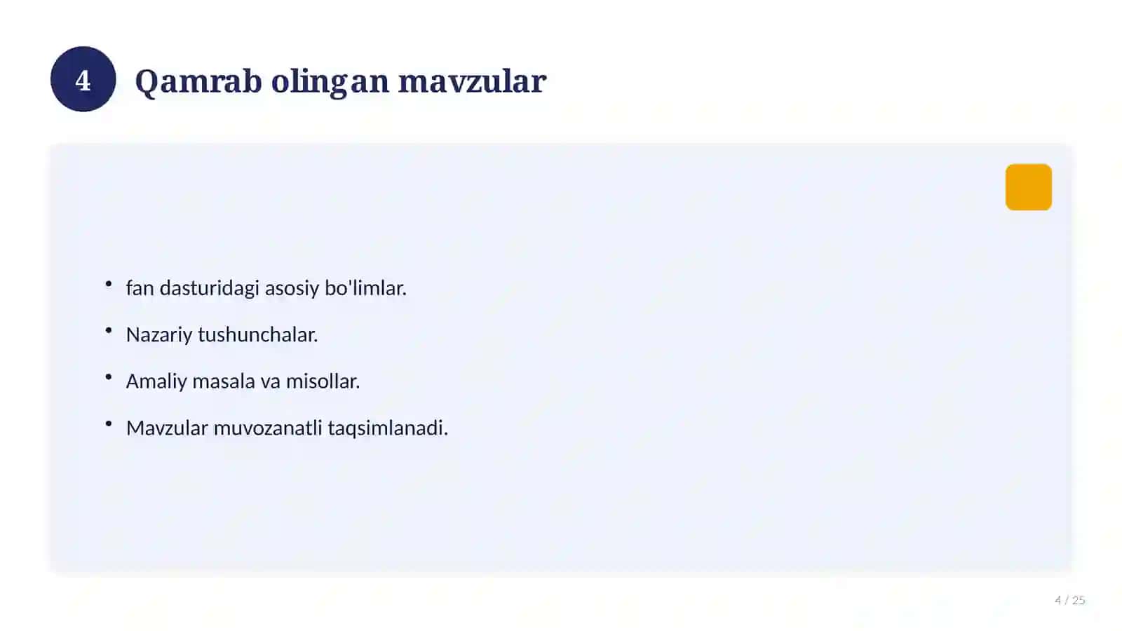Informatika fanidan 8-sinf test savollari to'plami 4