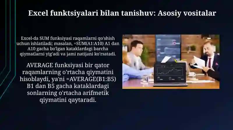 Excel iqtisodiy tahlil 4