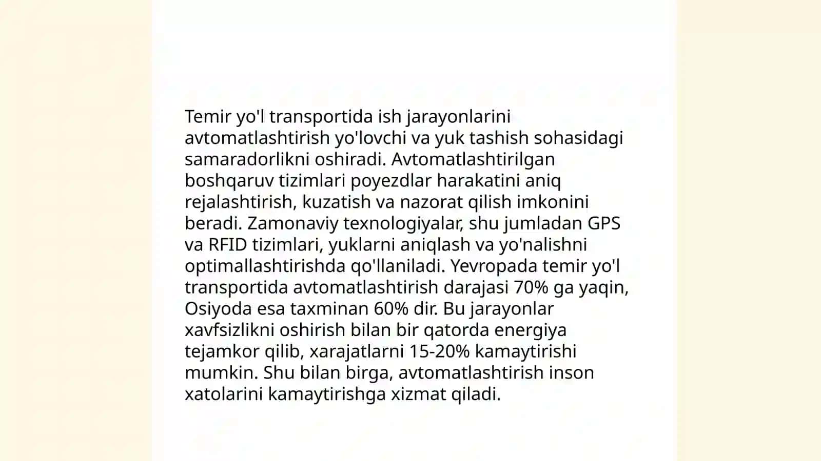 Temir yo'l transportida mehnat unumdorligi 4