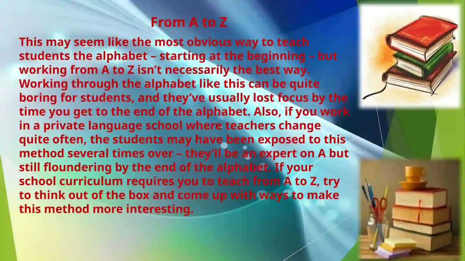 How to teach English alphabet in primary school 4
