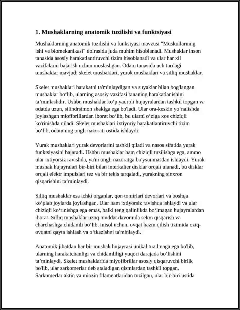 MUSKULLARNING ISHI VA BIOMEXANIKASI 4