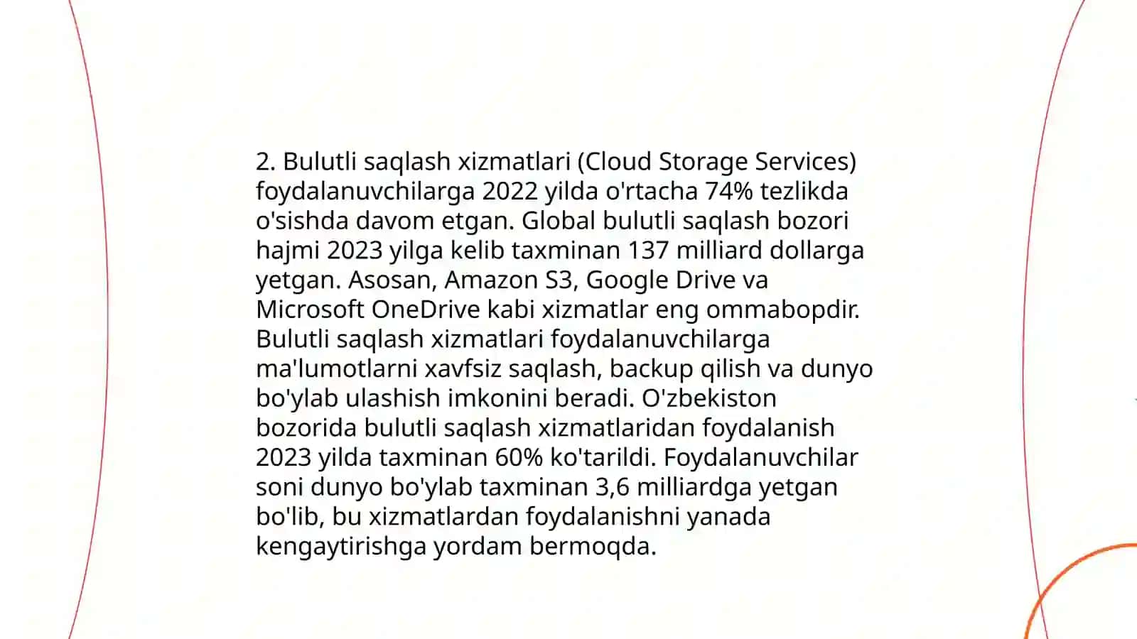 Bulut texnologiyalari va ular bilan ishlash 4