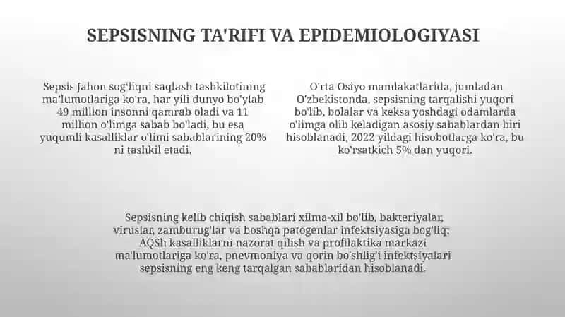 Sepsis kasalligi tasnifi 4