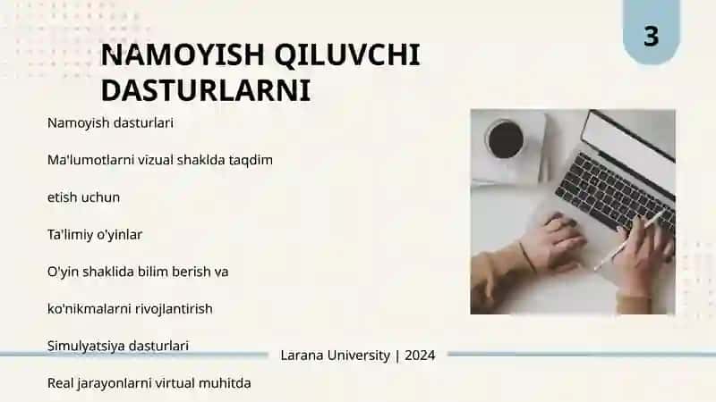 NAMOYISH QILUVCHI PEDAGOGIK DASTURIY VOSITALAR YARATISH 4