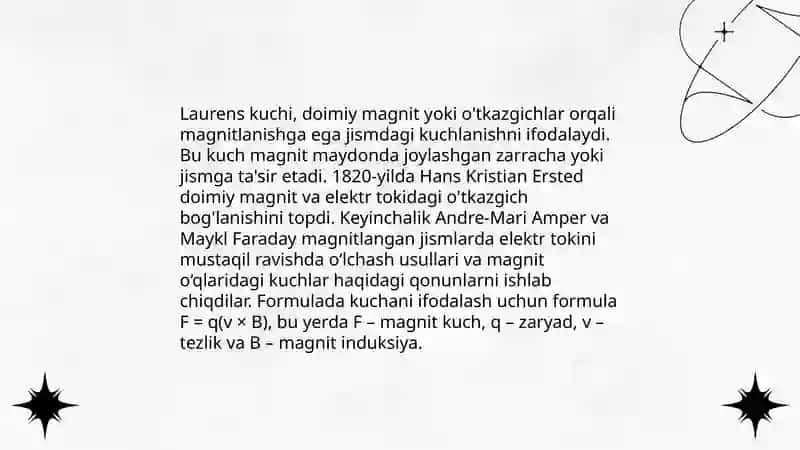 Amper va Laurens kuchlari 4