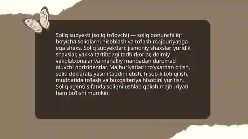 Soliq Elementlari 4