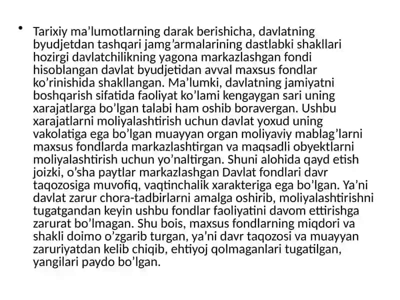 Davlat Maqsadli Jamg'armalari 4