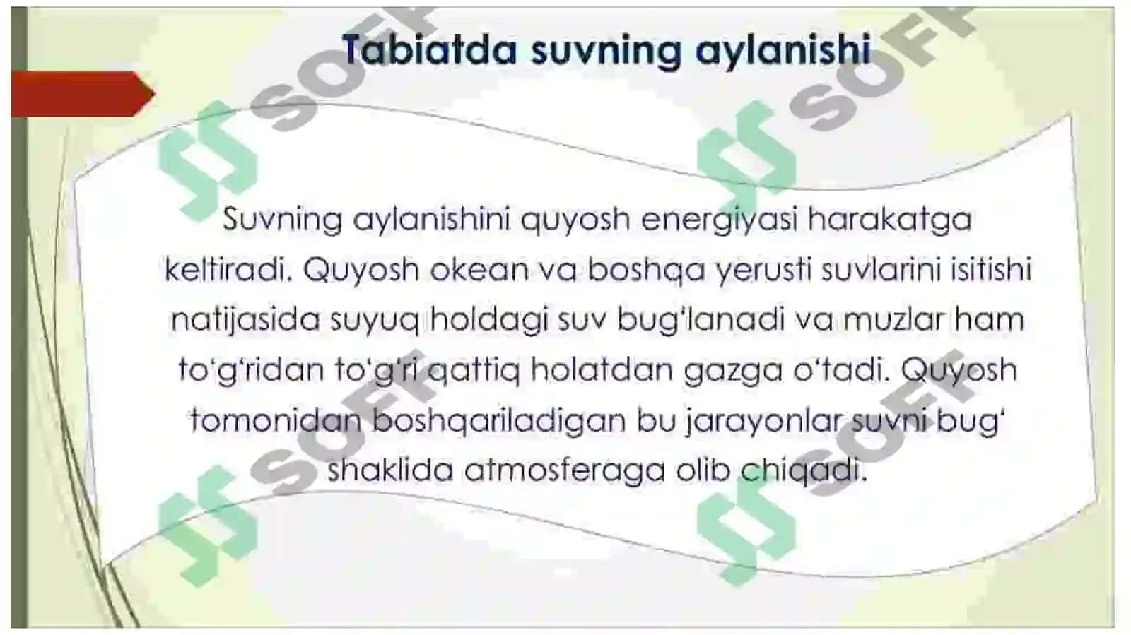 Tabiatda suvning aylanishi 4