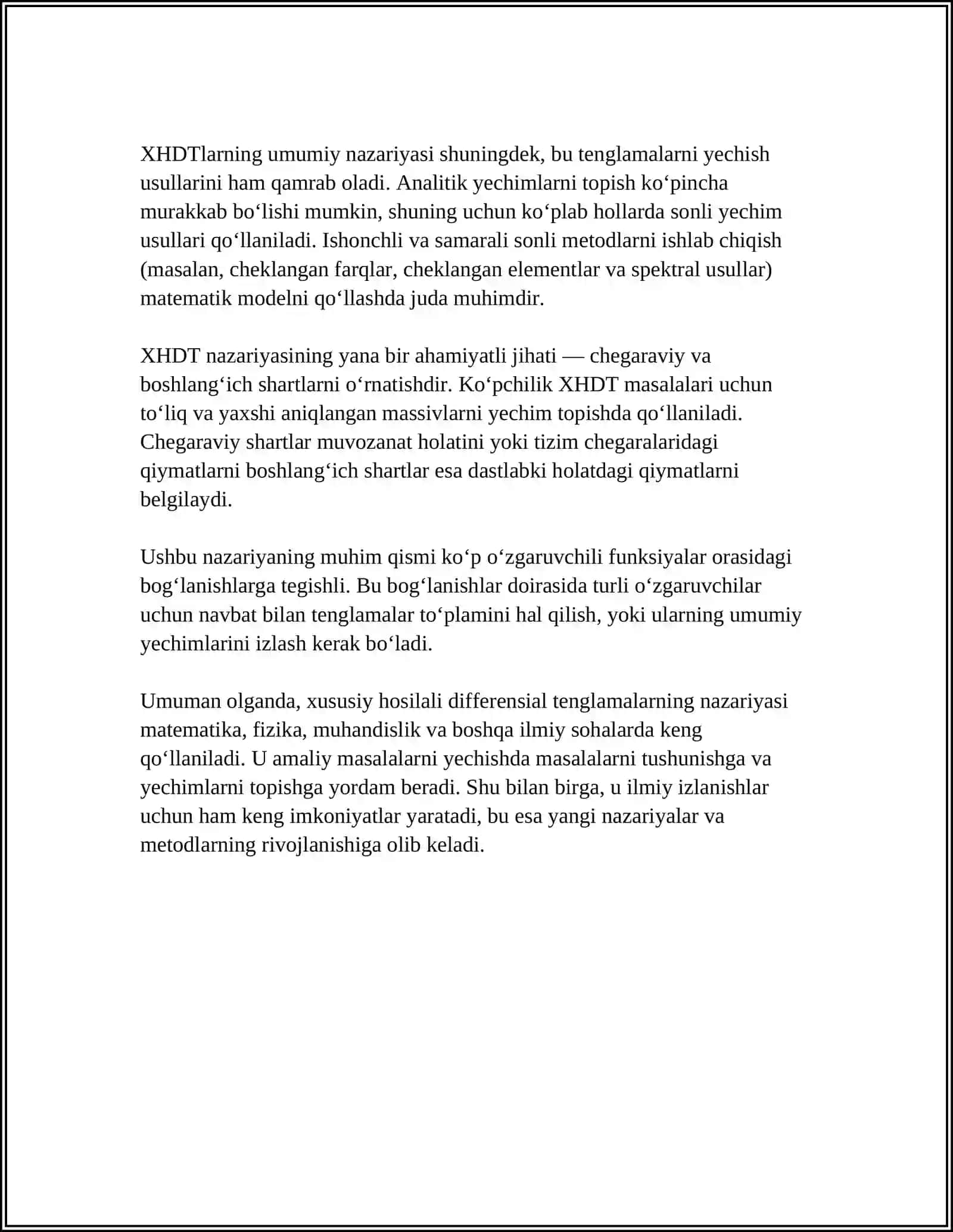 XUSUSIY HOSILALI DIFFERENTIAL TENGLAMALAR 4