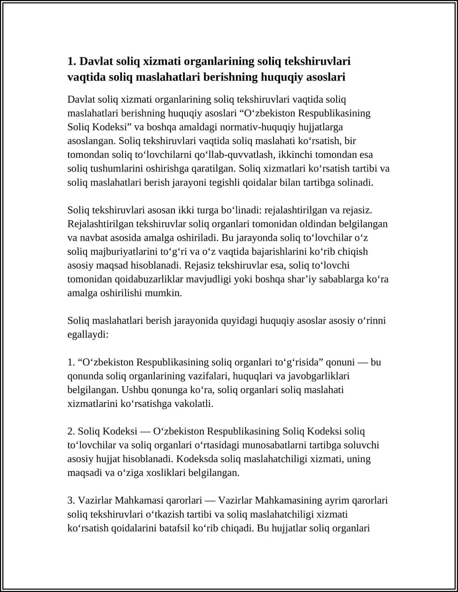 SOLIQ MASLAXATI FANIDAN REFERAT 4