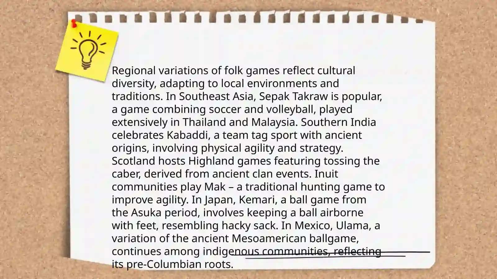 Analysis of folk games 4