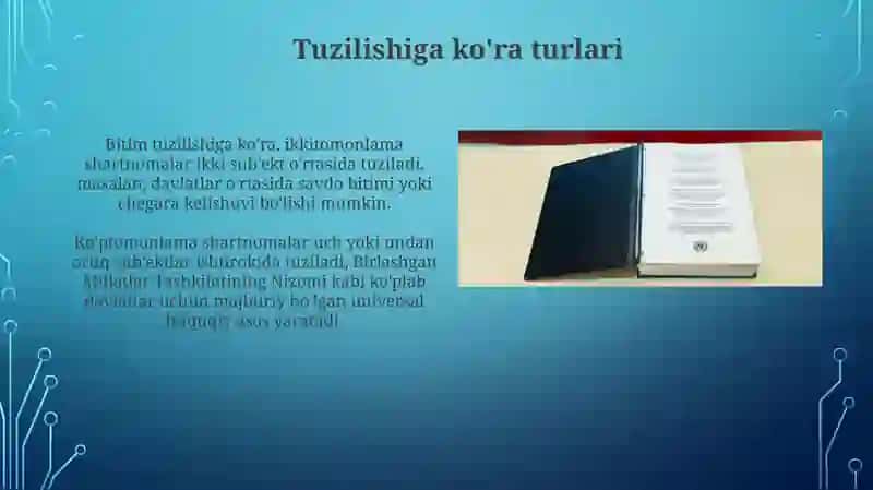 Xalqaro shartnomalarning asosiy turlari 4