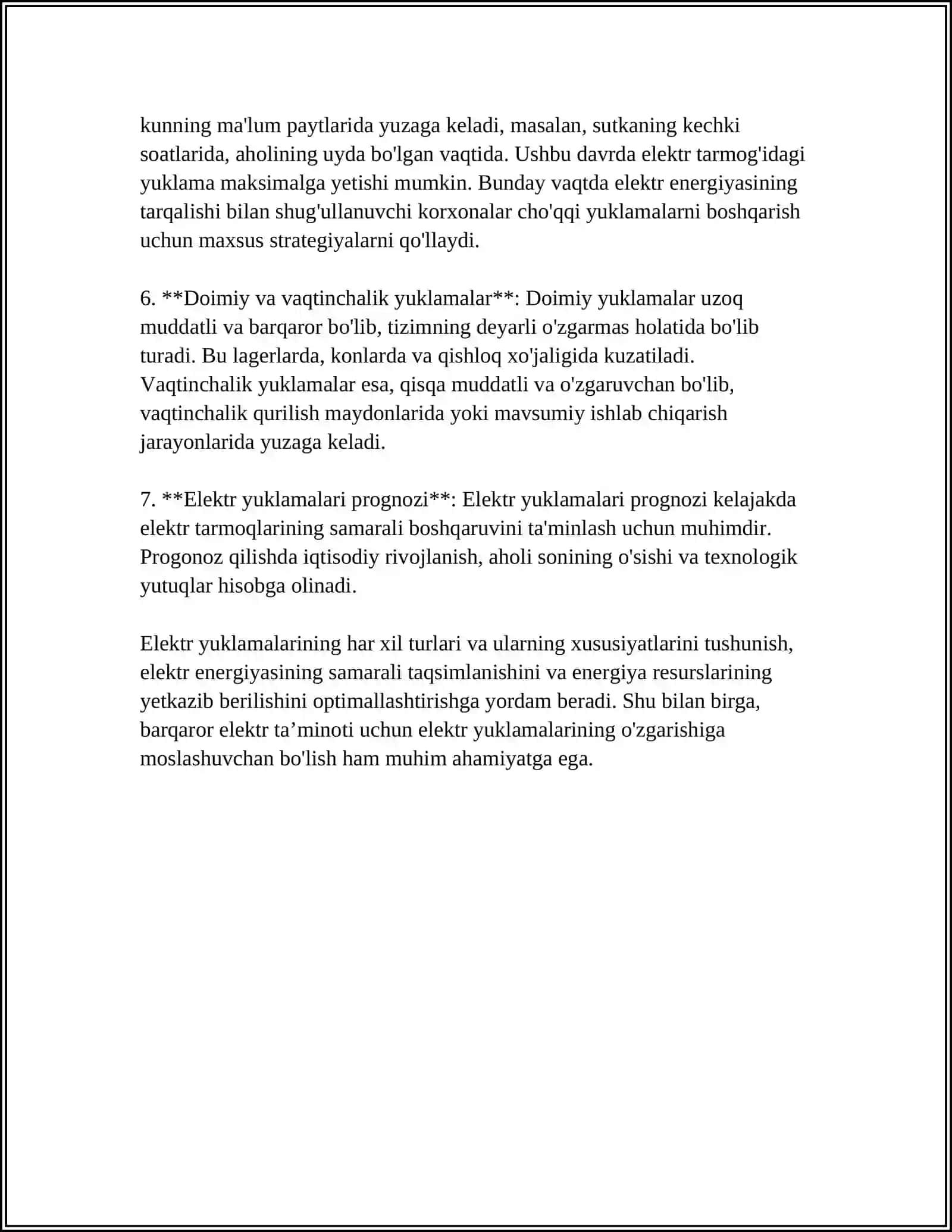 Elektr YUKLAMALAR GRAFIGI 4