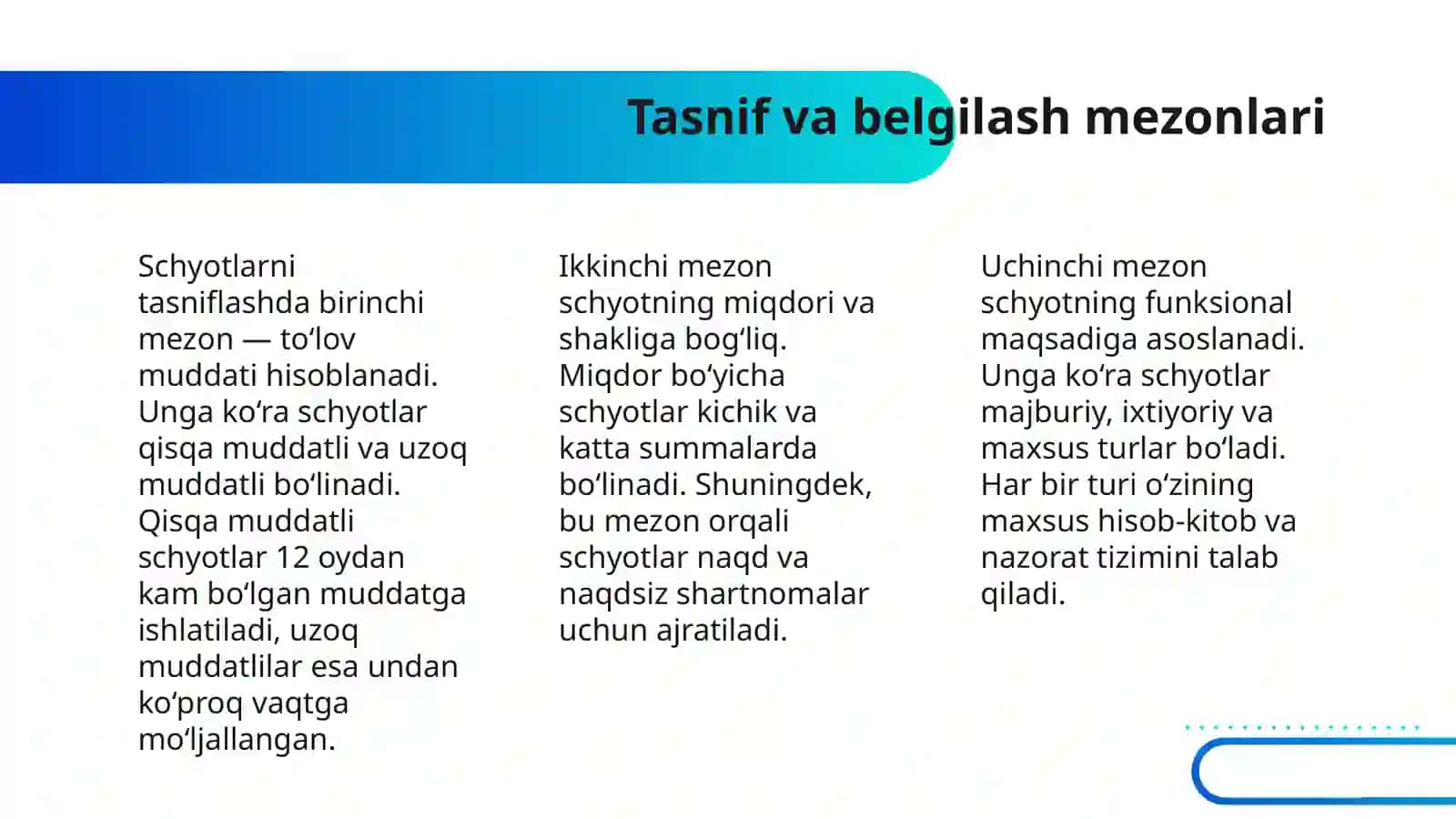 XARIDORLARDAN OLINADIGAN SCHYOTLAR 4