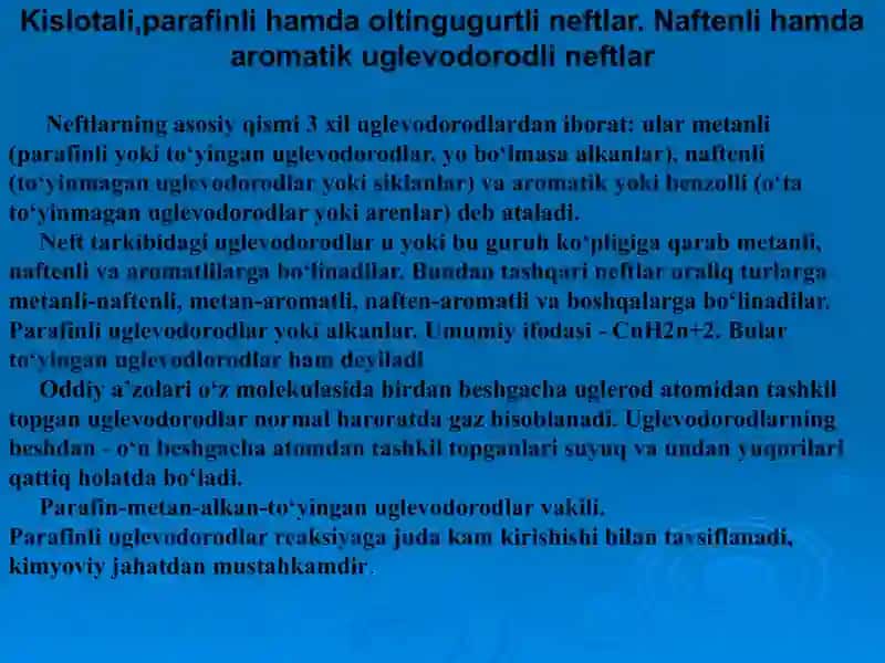 Neft turlari 4