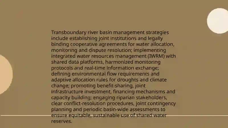 International water-sharing agreements and treaties 4