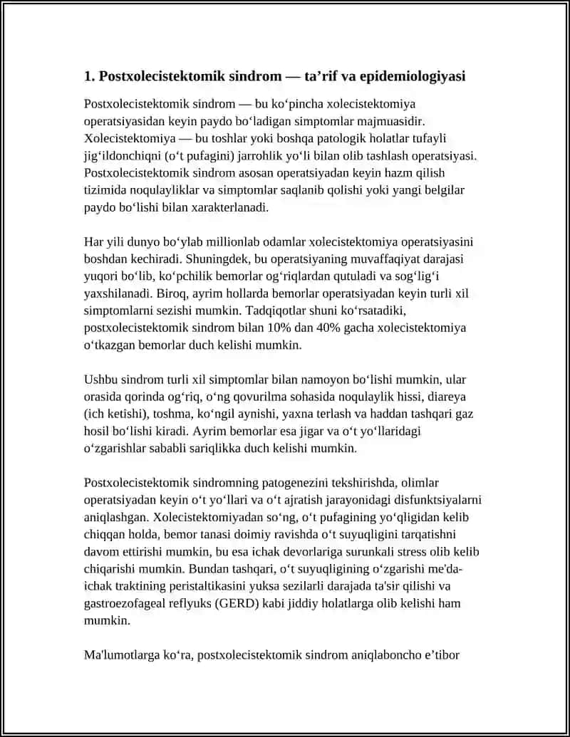 Postxolecistektomik Sindrom 4