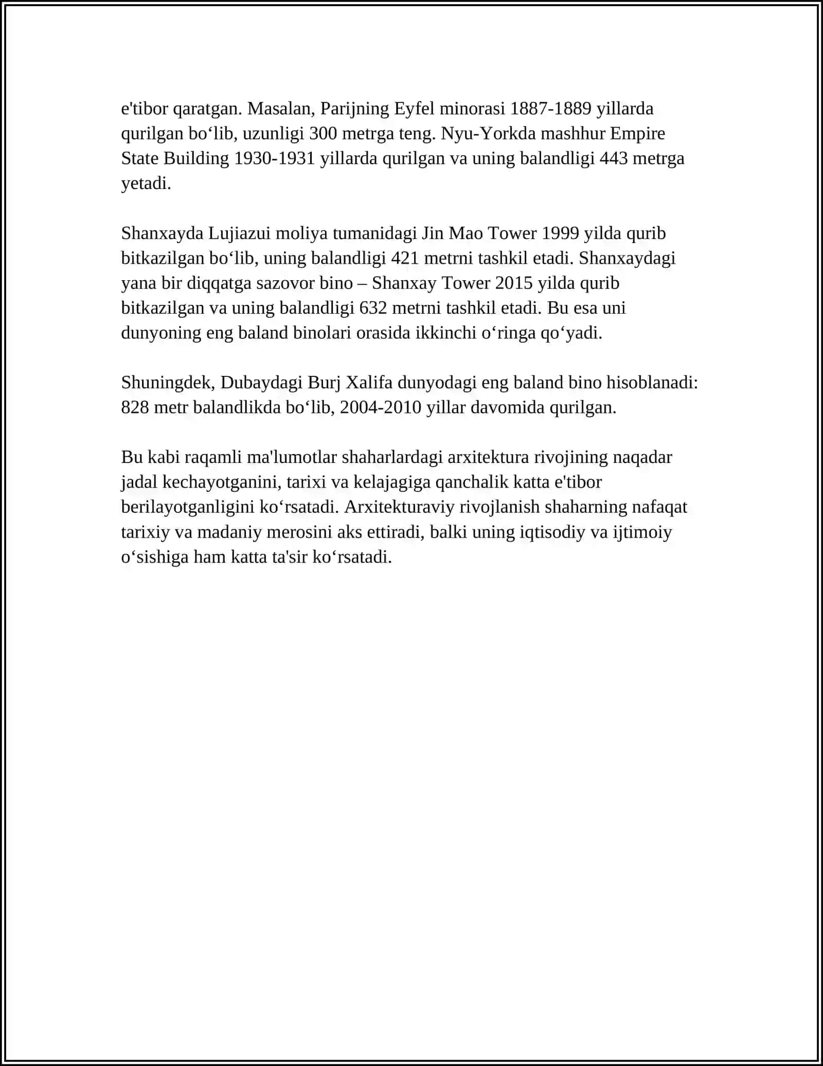 MENING ISTIQBOLDAGI SHAXRIM 4