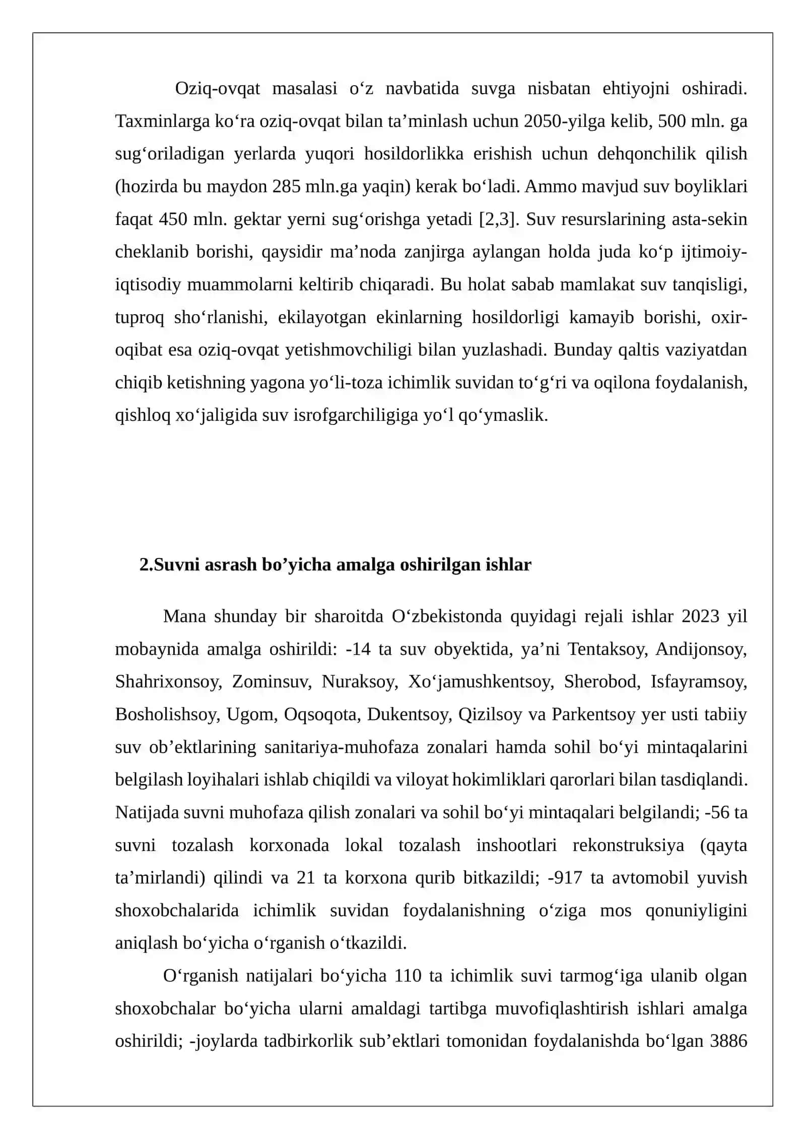 Suv resurslari va ularni muhofaza qilish 4