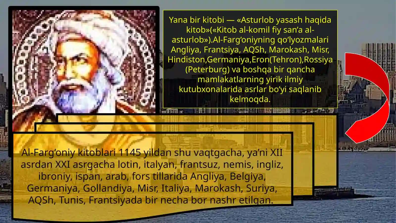 AbulAbbos Ahmad ibn Muhammad ibn Kasir al-Farg‘oniy (798—861) 4