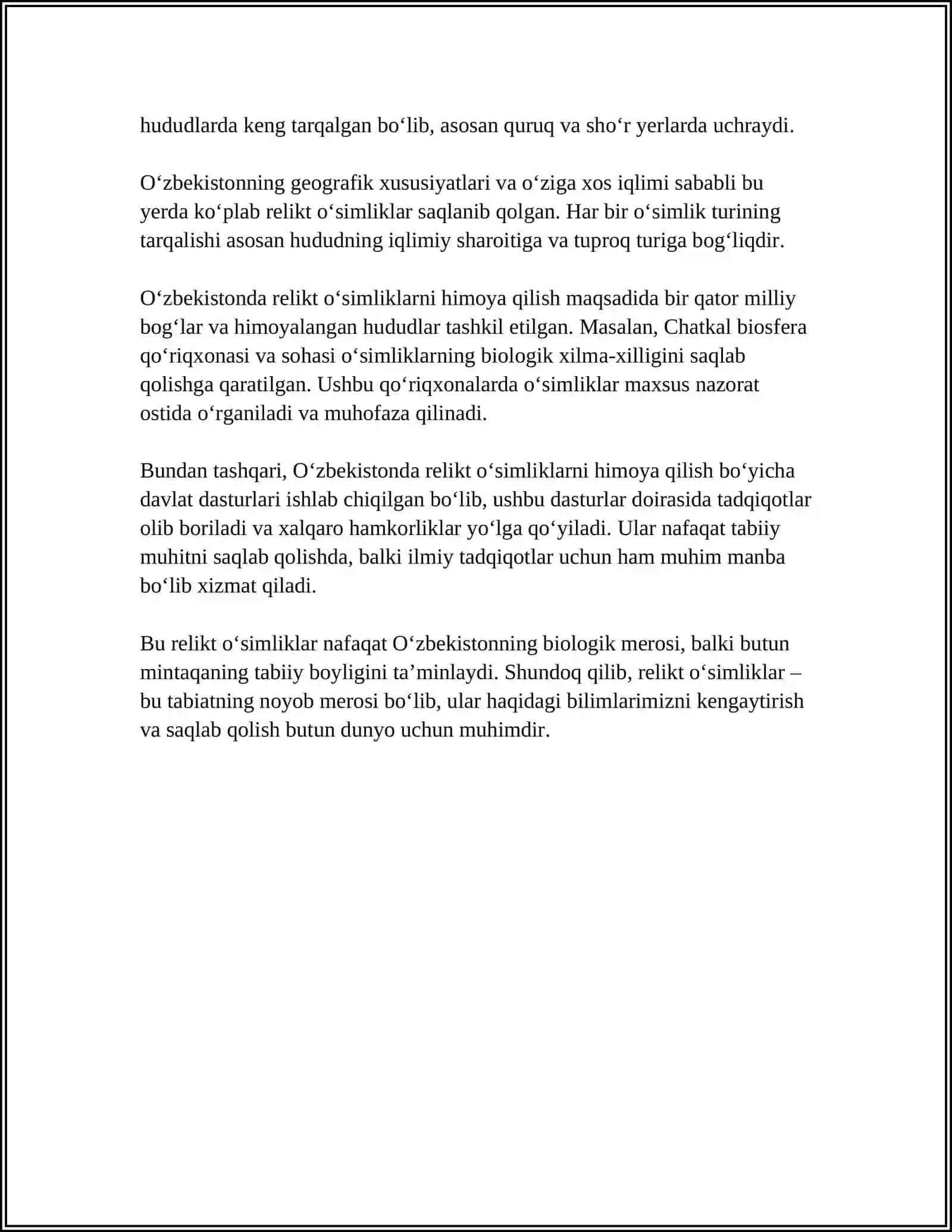 O'ZBEKISTONNING TOG', CHO'L, DASHTLARIDA O'SADIGAN O'SIMLIKLAR 4