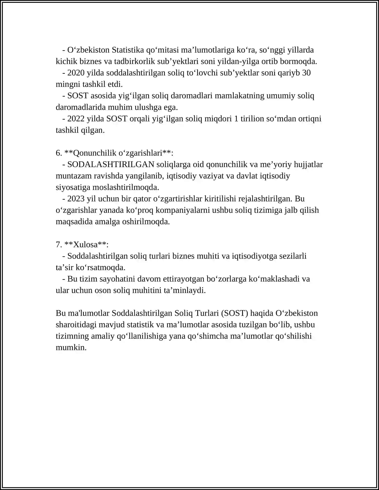 SODDALASHTIRILGAN SOLIQQA TORTISH TIZIMI 4