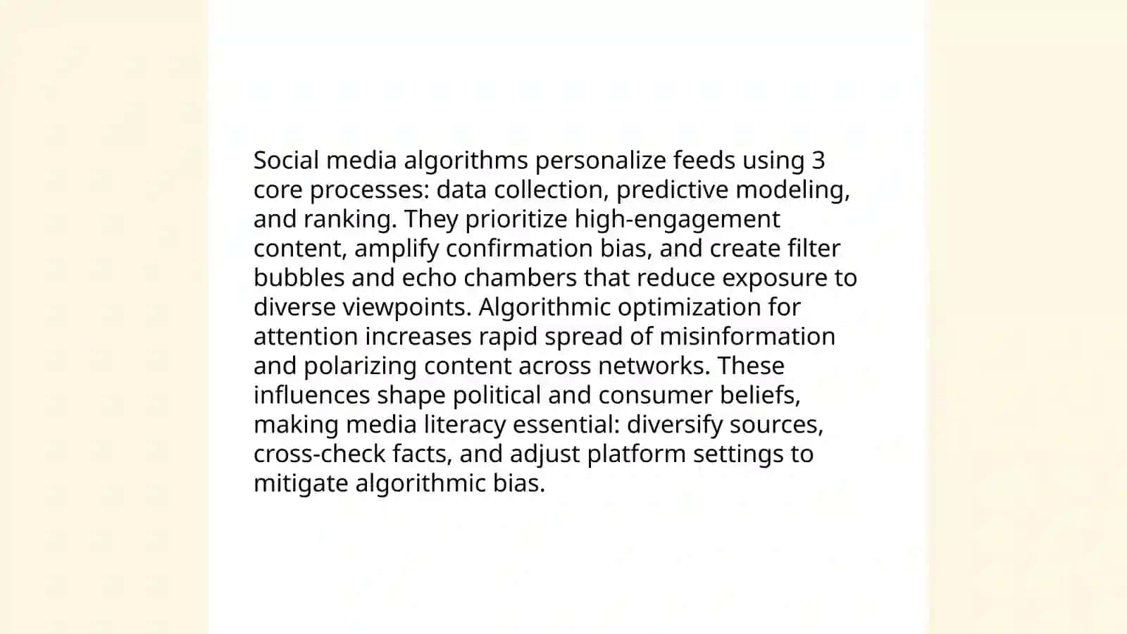 Media literacy and social influence 4