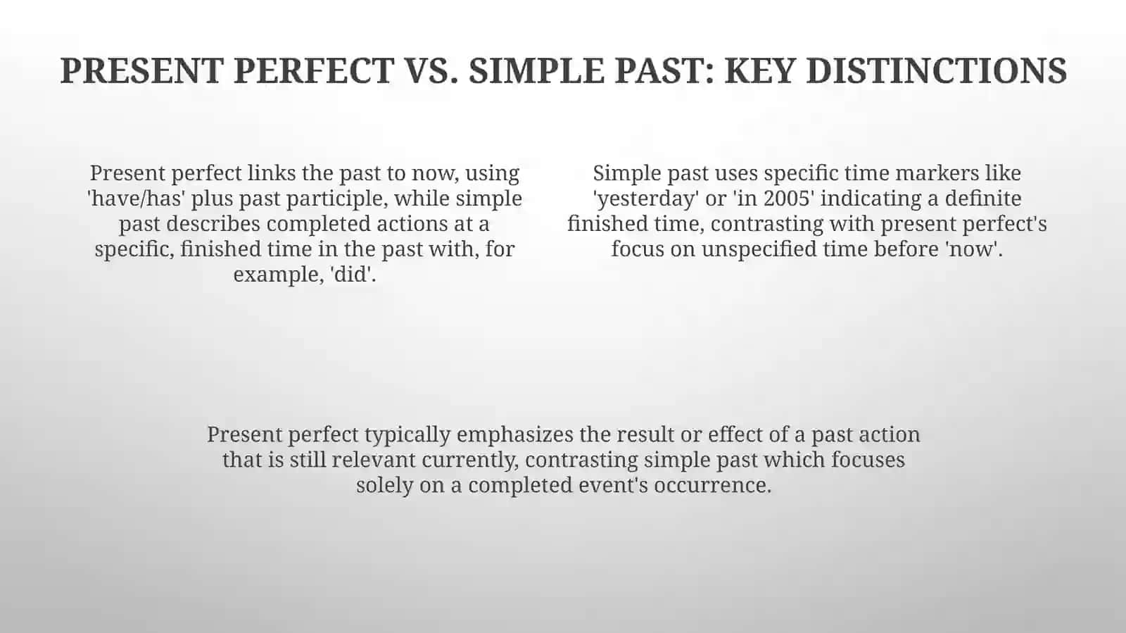 Present Perfect 4