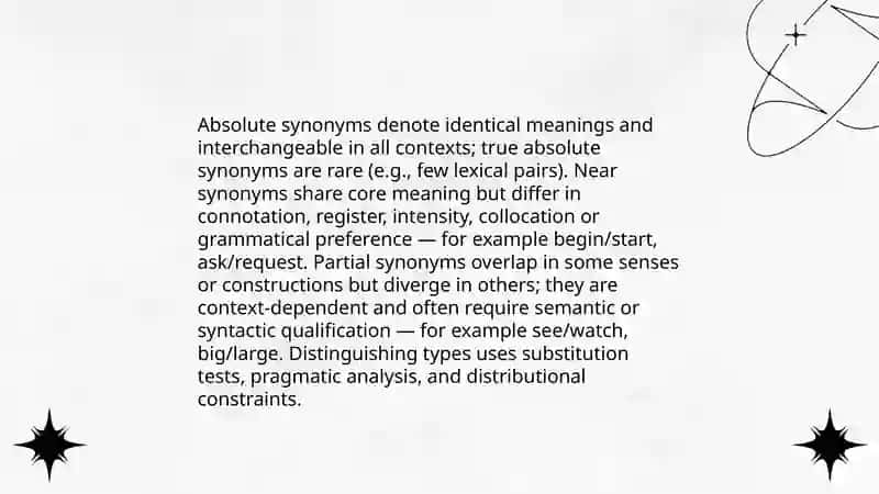 Synonyms and antonyms. Homonyms and their types 4