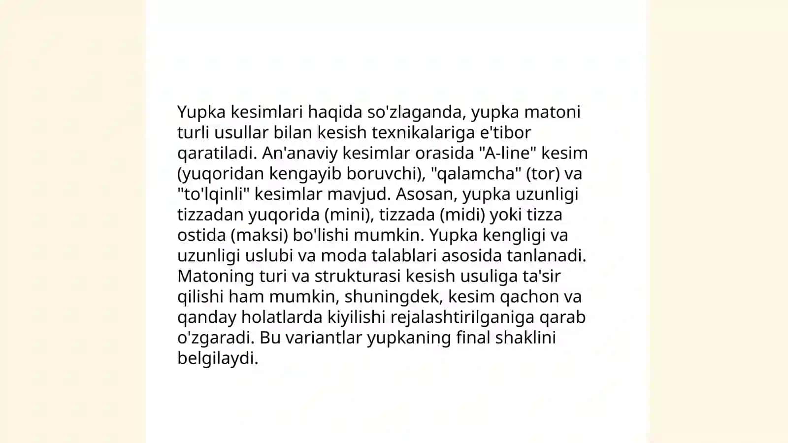 Ayollar bluzkasi va yupka 4