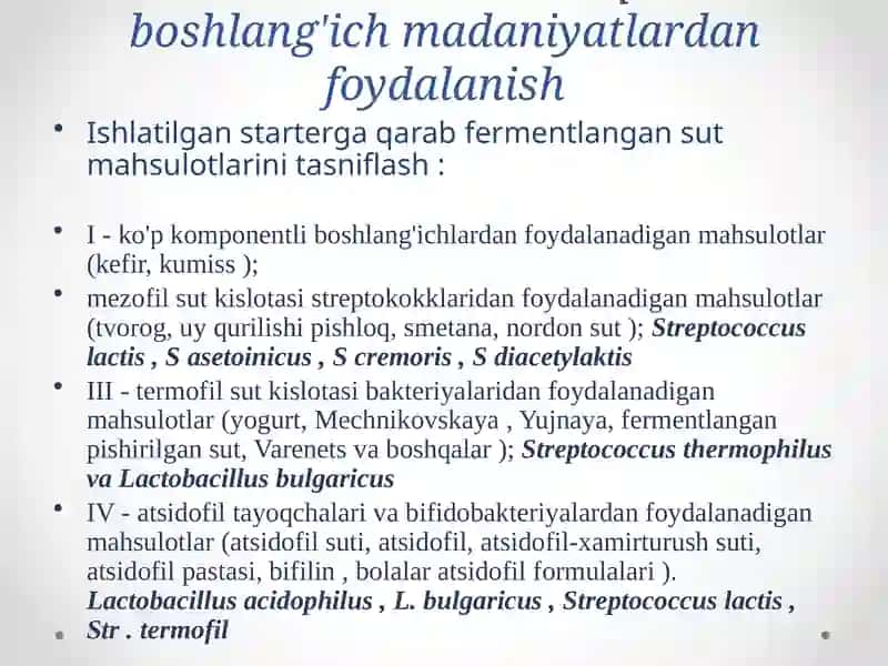 Oziq-ovqat biotexnologiyasi 4
