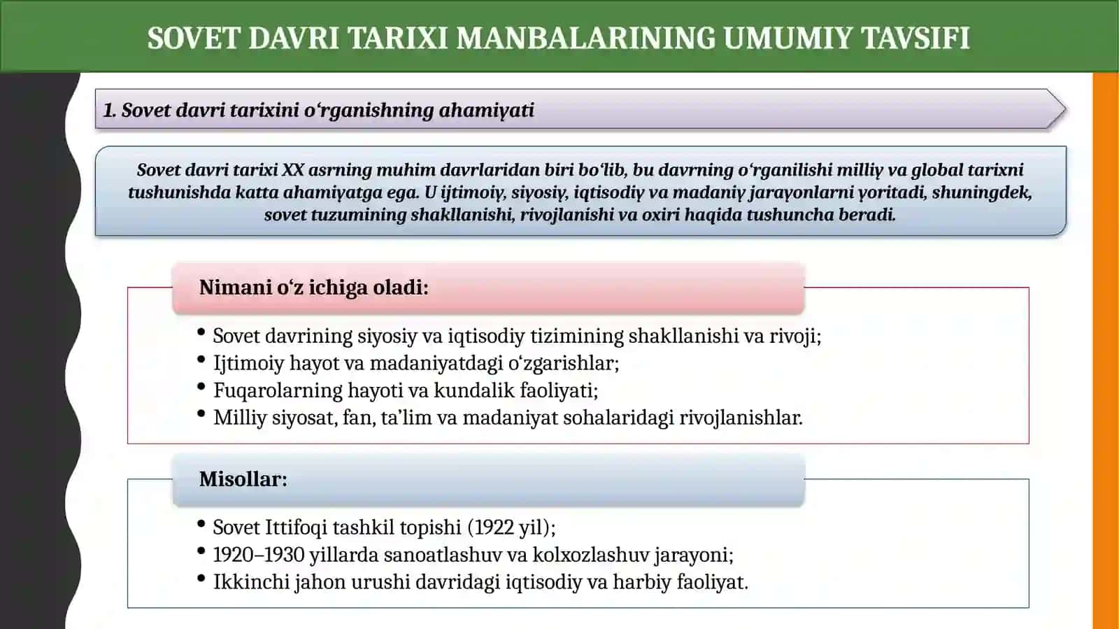 O‘zbekistoning Sovet davri tarixi bo‘yicha manbalar 4